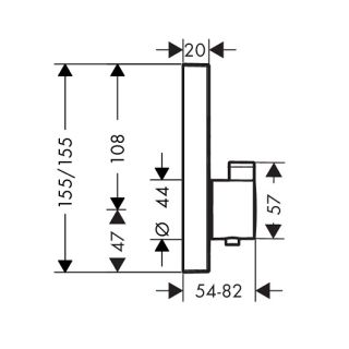 Смеситель для душа Hansgrohe ShowerSelect 15763140